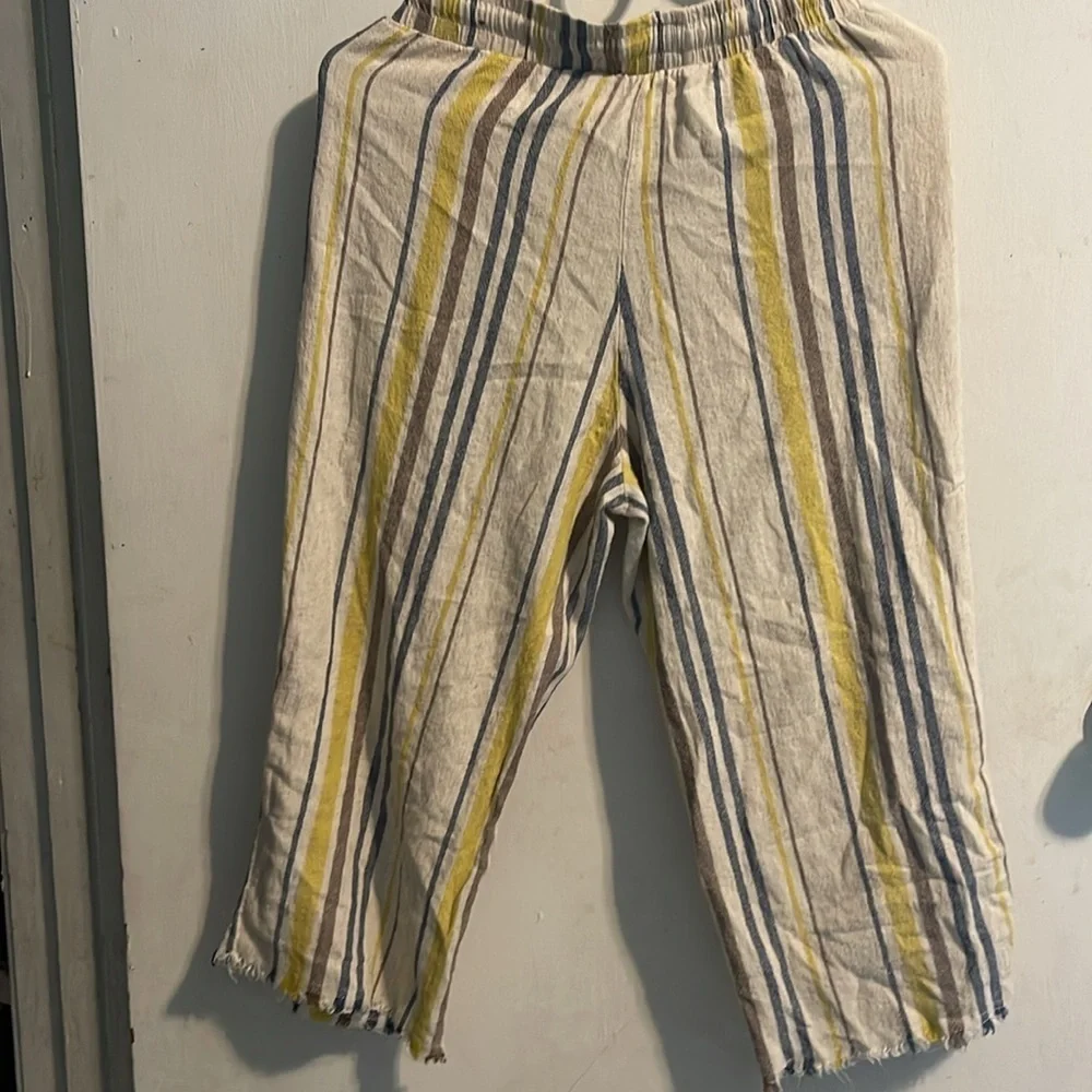Striped Kids Bottoms in Yellow and Blue